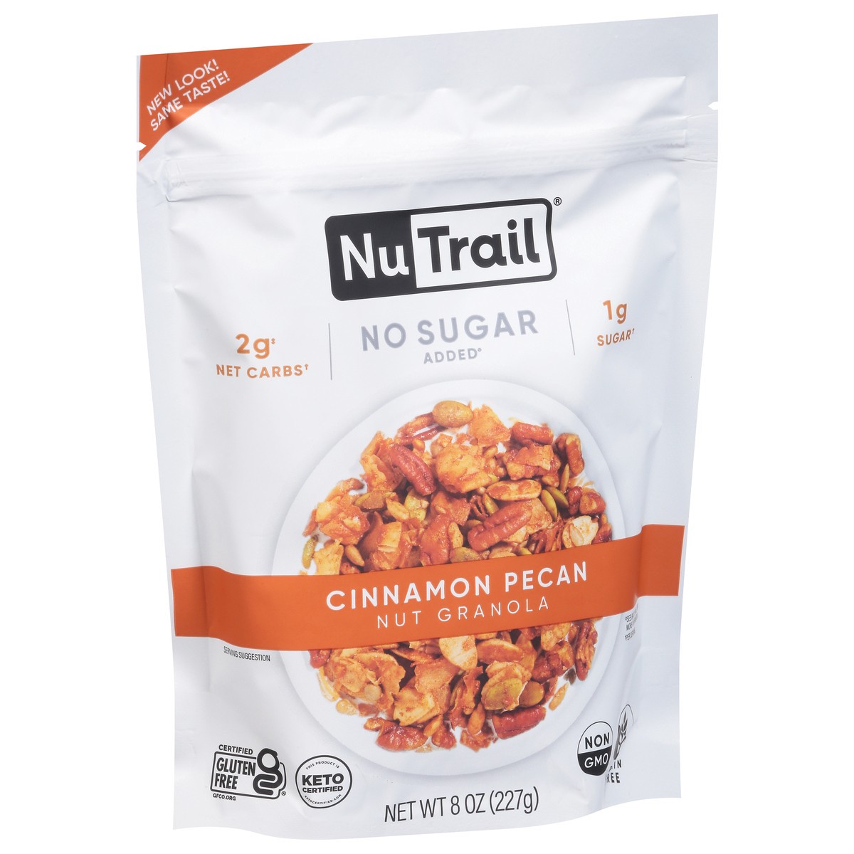 slide 12 of 14, NuTrail No Sugar Added Cinnamon Pecan Nut Granola 8 oz, 8 oz