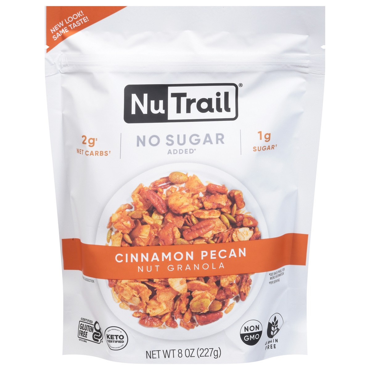slide 14 of 14, NuTrail No Sugar Added Cinnamon Pecan Nut Granola 8 oz, 8 oz
