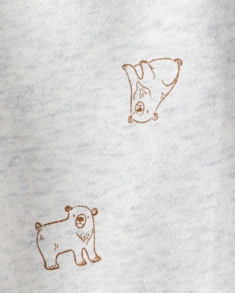 slide 3 of 5, Carter's Carters Baby Boy Bear Print Long-Sleeve Tee & Pant Set - Brown Brown 24M, 1 ct