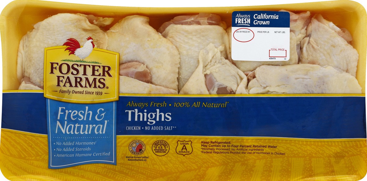 slide 5 of 6, Foster Farms Chicken 1 ea, per lb