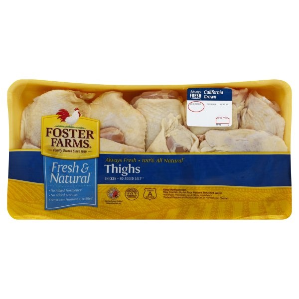 slide 1 of 1, Foster Farms Chicken Thighs, per lb
