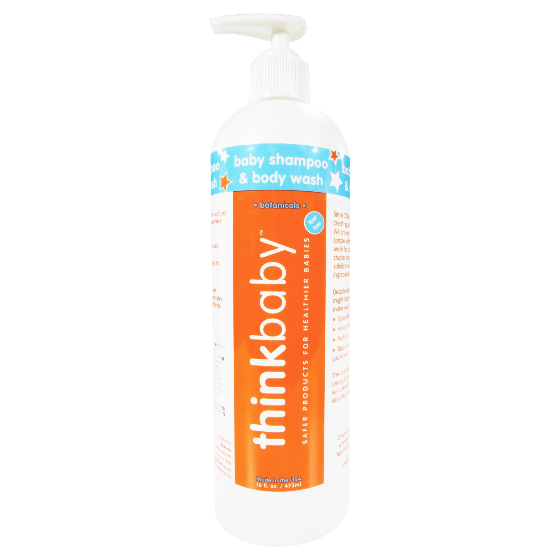 slide 1 of 1, thinkbaby Baby Shampoo & Body Wash, 16 oz