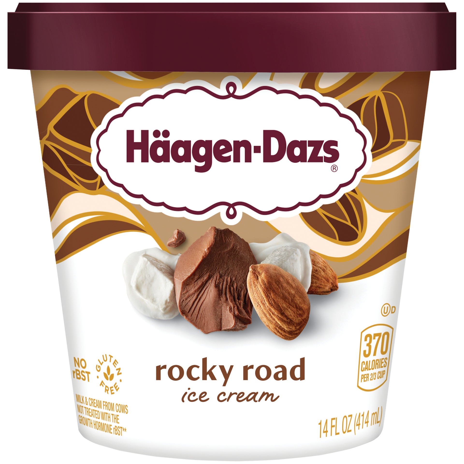 slide 1 of 7, Haagen-Dazs Rocky Road Ice Cream, 14 fl oz