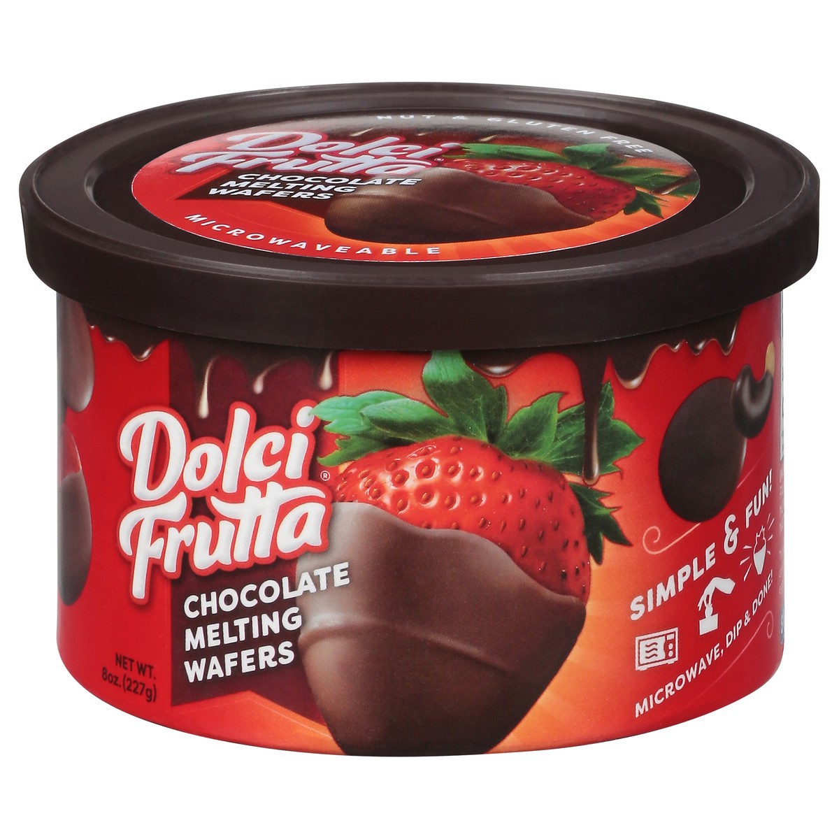 slide 6 of 9, Dolci Frutta Chocolate Melting Wafers 8 oz, 8 oz