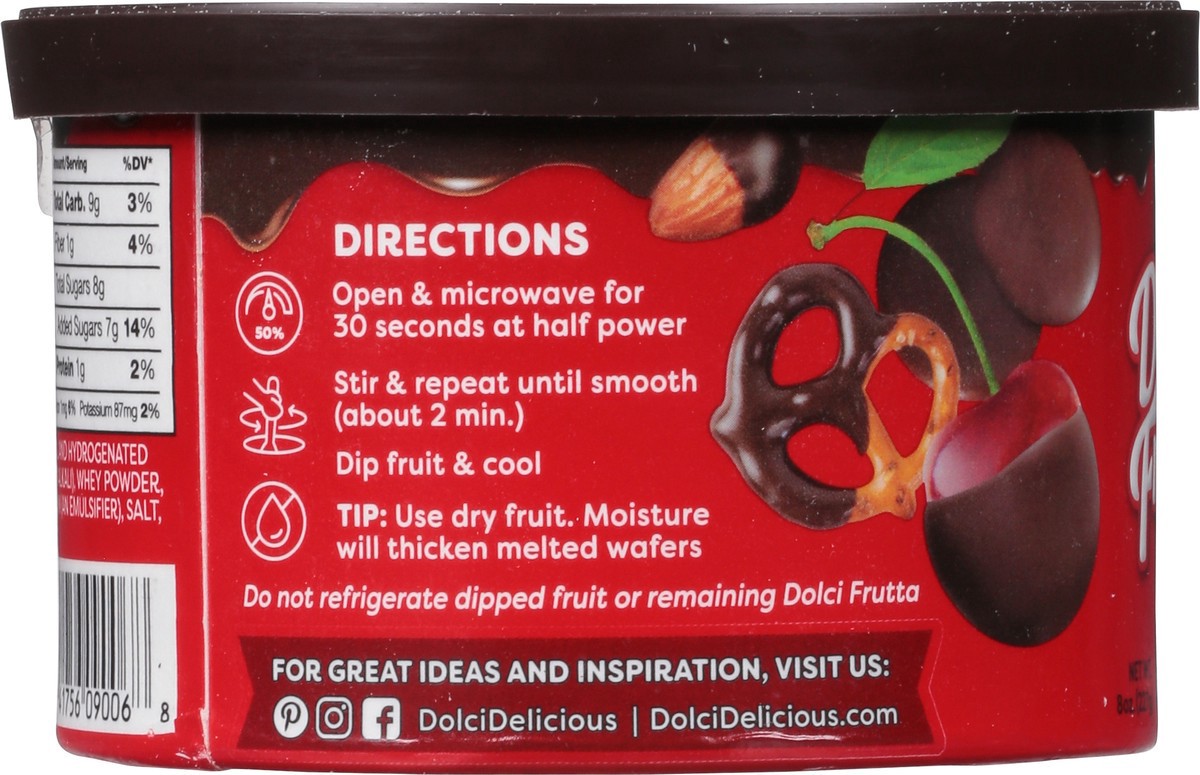 slide 9 of 9, Dolci Frutta Chocolate Melting Wafers 8 oz, 8 oz