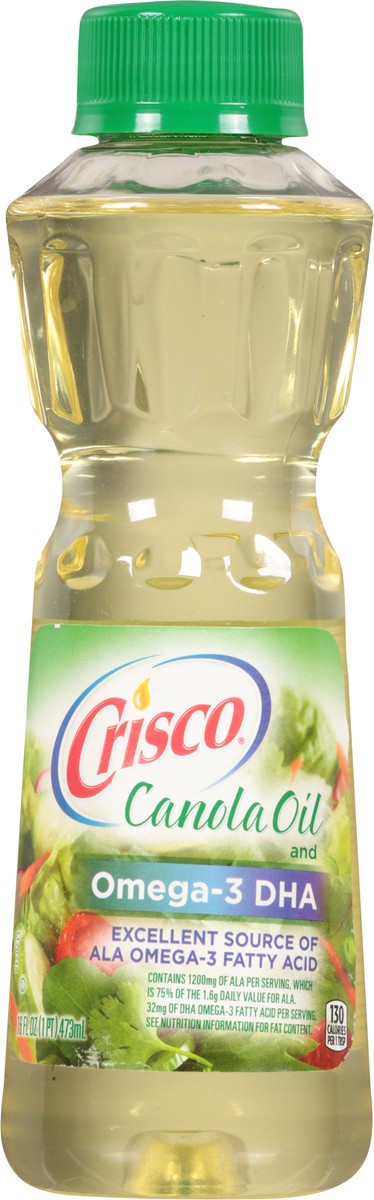 slide 2 of 9, Crisco Canola Oil and Omega-3 DHA 16 fl oz, 16 fl oz