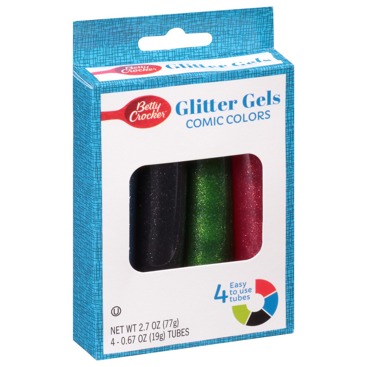 slide 2 of 9, Betty Crocker Glitter Gel Comic Colors, 2.7 oz