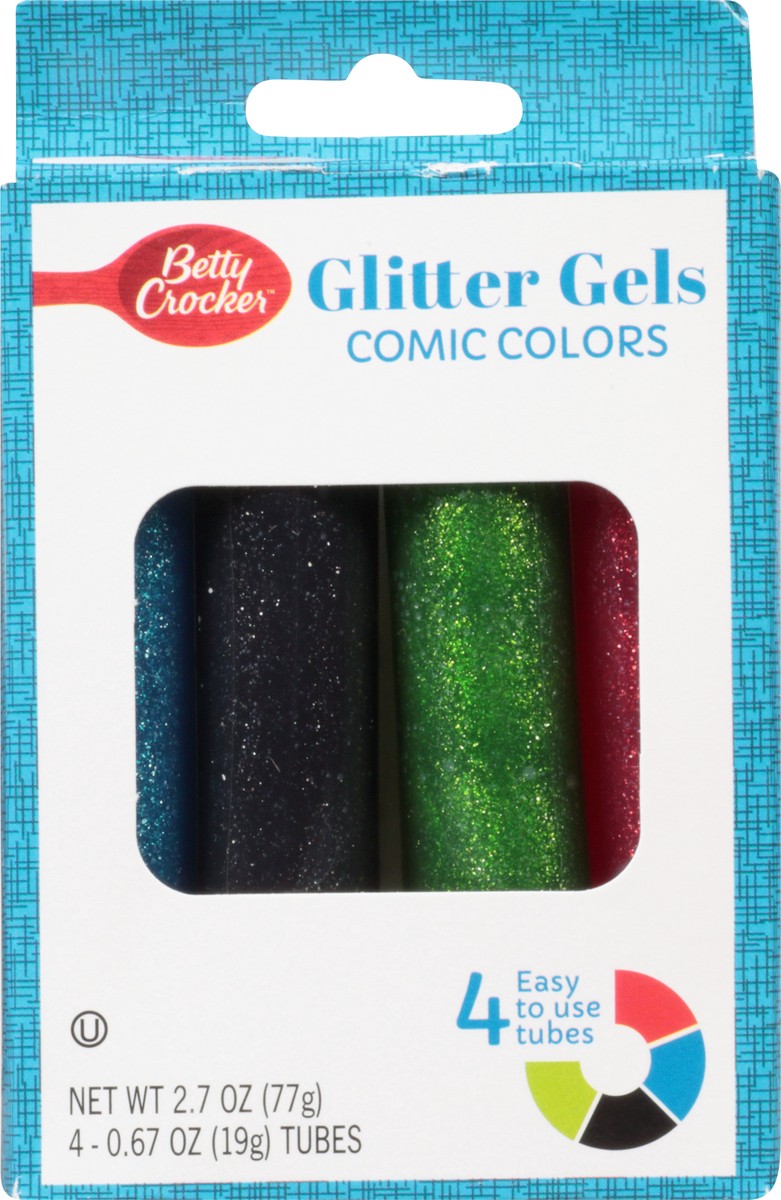 slide 6 of 9, Betty Crocker Glitter Gel Comic Colors, 2.7 oz