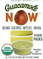 Cabo Fresh Guacamole Now™ Organic Mild Guacamole Packs