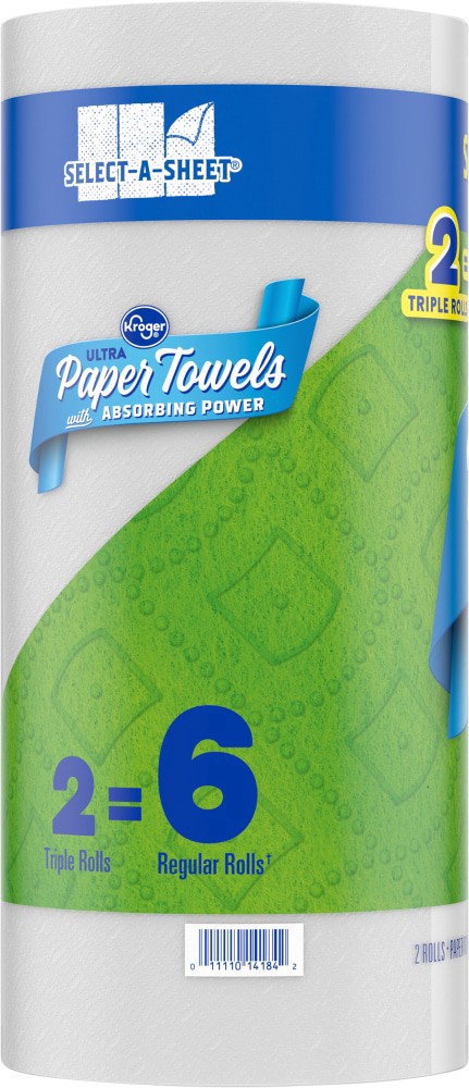 slide 3 of 3, Kroger® Ultra Paper Towels With Absorbing Power, 2 ct
