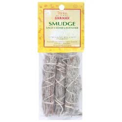 Triloka Global Shaman Sage-Cedar-Lavender Smudge 3 ea