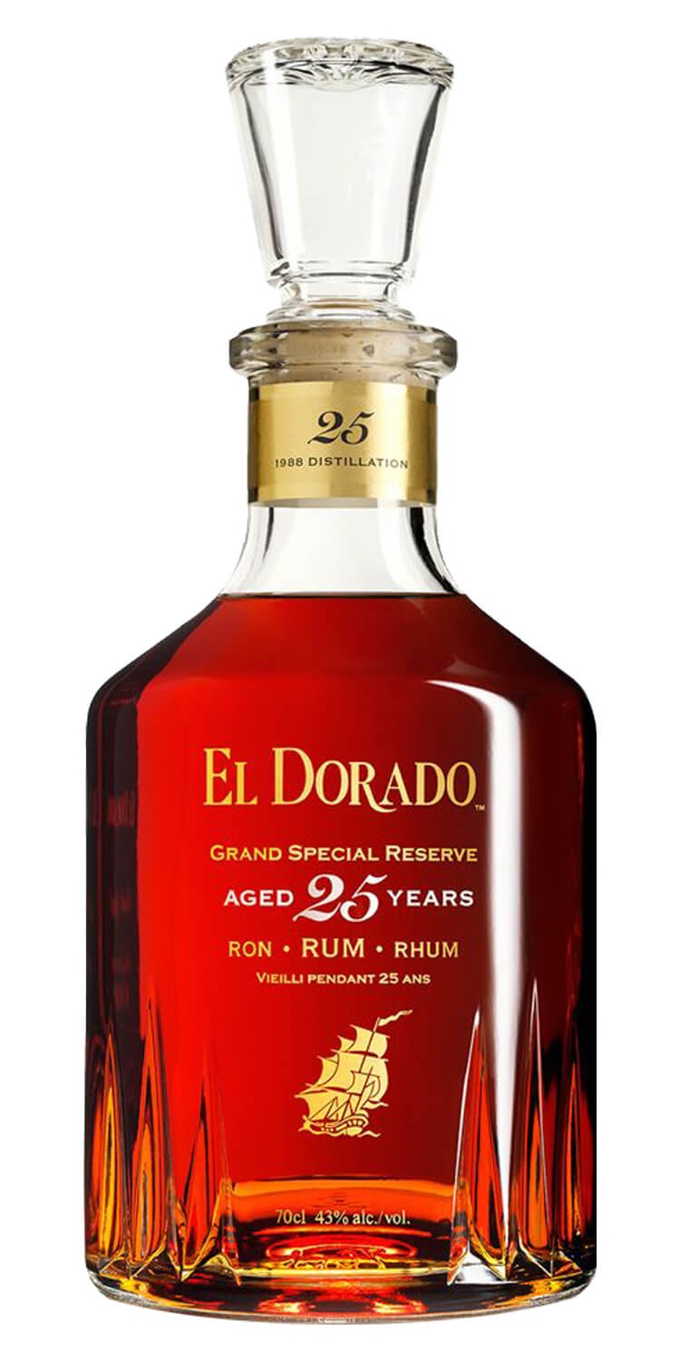 slide 1 of 1, El Dorado Rum 25 Year Old, 750 ml