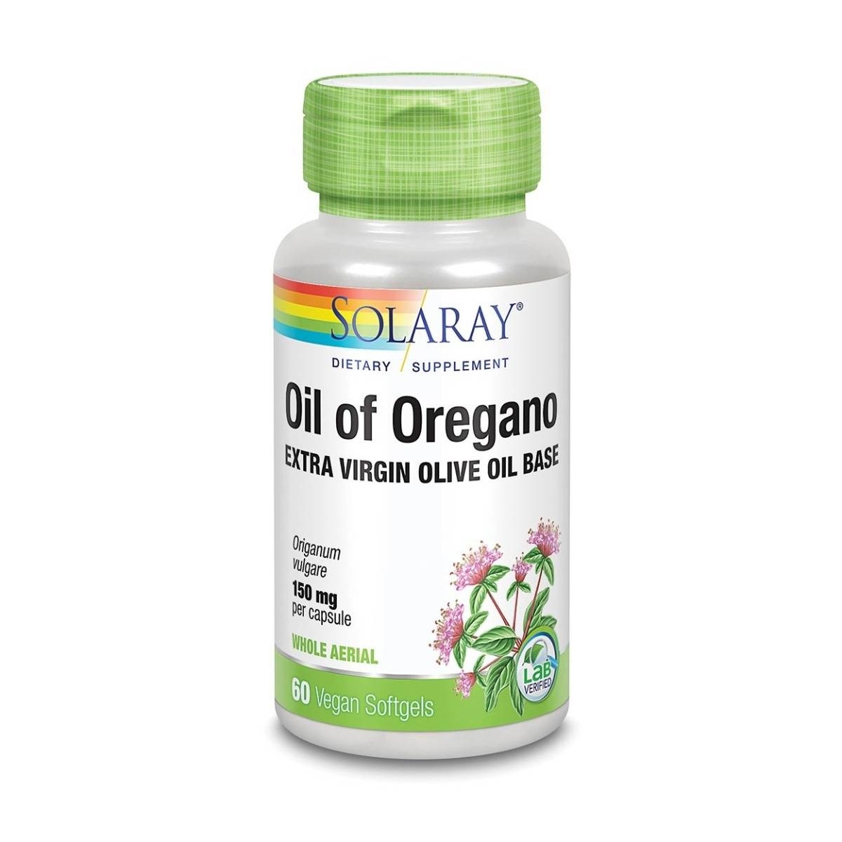 slide 1 of 1, Solaray Oil Of Oregano, 60 ct