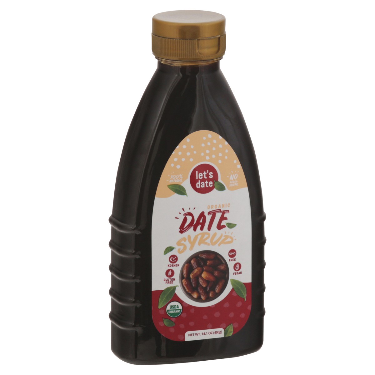 slide 13 of 13, Let's Date Organic Date Syrup 14.1 oz, 