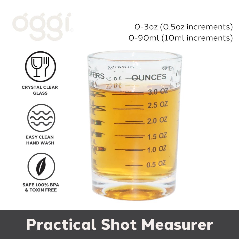 slide 4 of 5, Oggi® Measuring Shot Glass, 1 ct