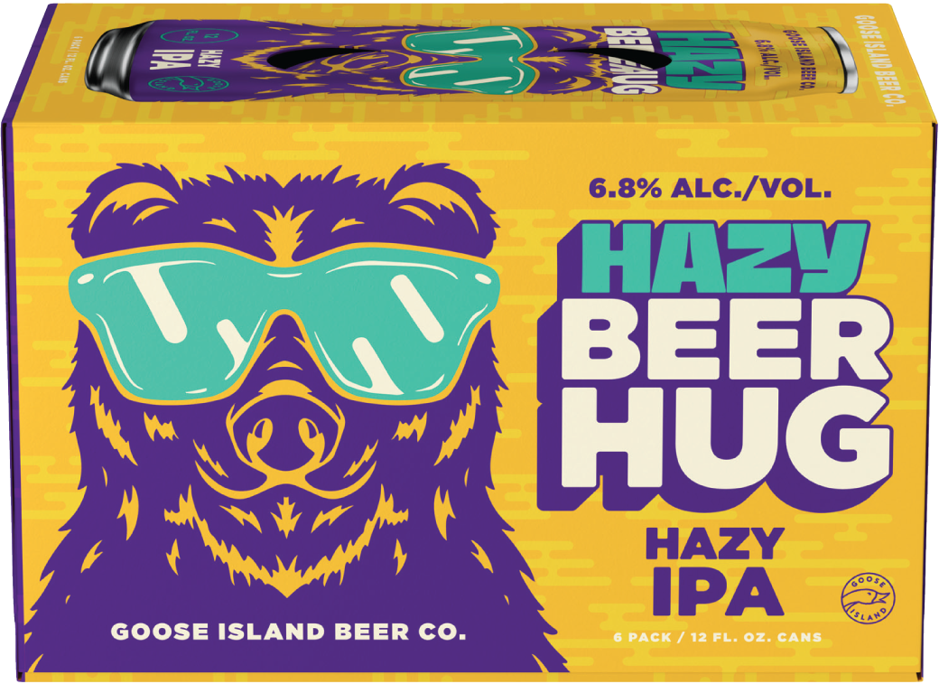 slide 1 of 3, Goose Island Beer Co. Hazy Beer Hug Ipa 6 Pack Can, 6 ct; 12 oz