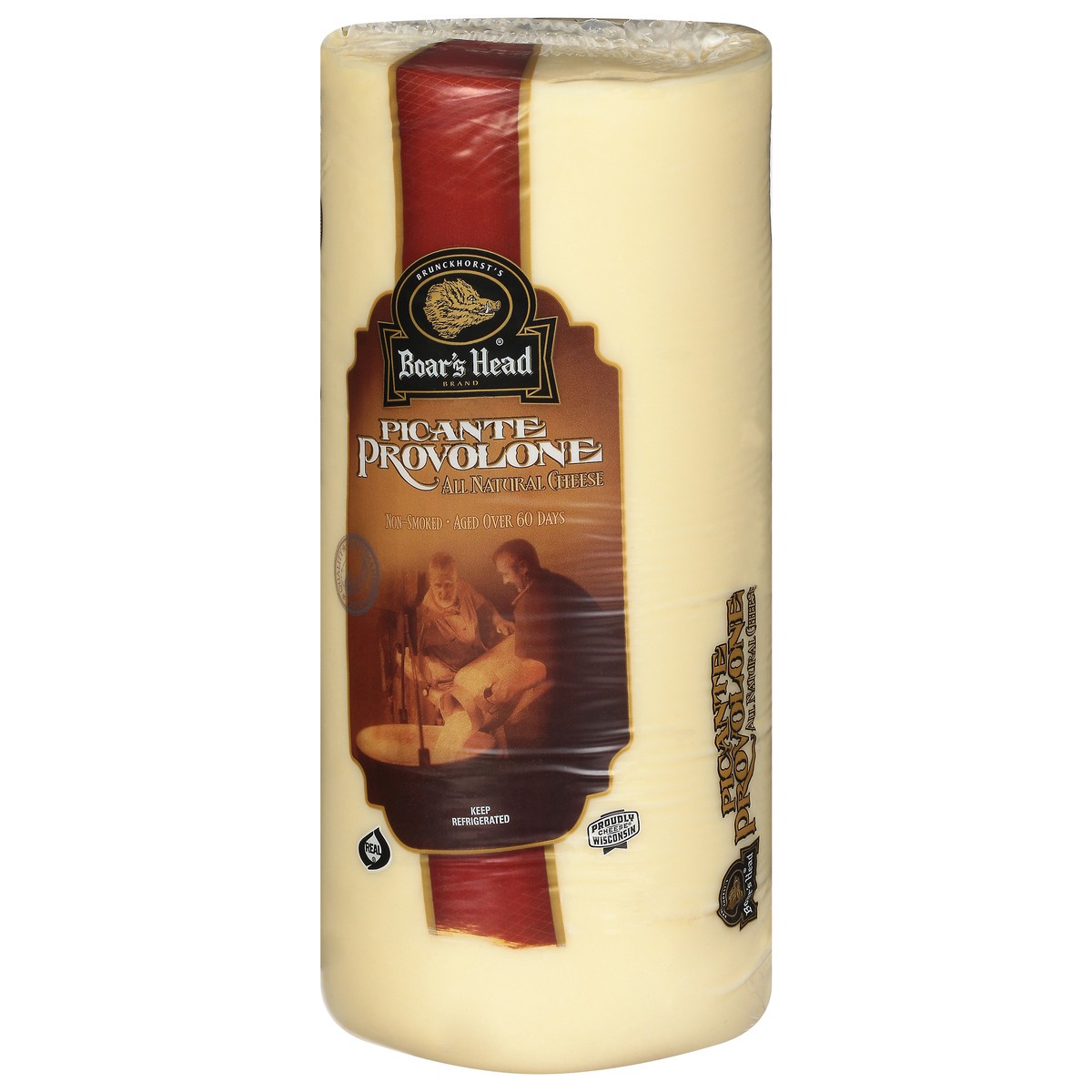 slide 8 of 9, Boar's Head All Natural Picante Provolone Cheese 1 ea, per lb