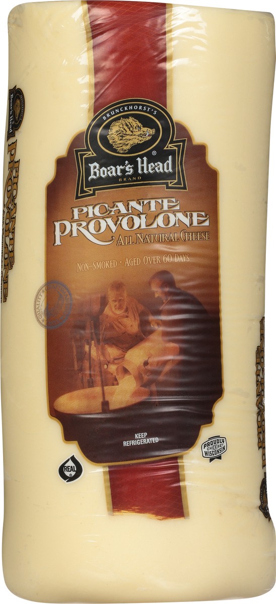 slide 4 of 9, Boar's Head All Natural Picante Provolone Cheese 1 ea, per lb