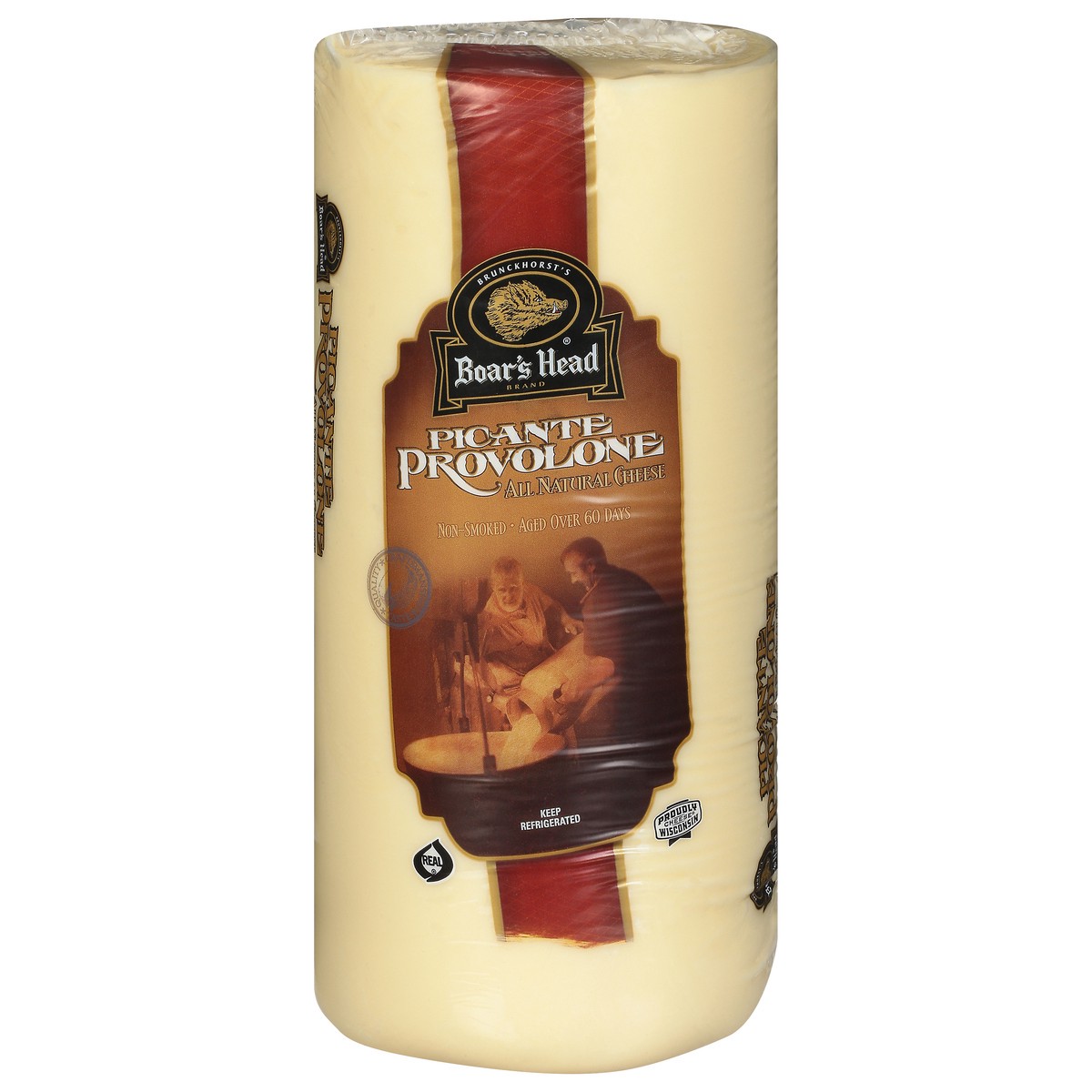 slide 1 of 9, Boar's Head All Natural Picante Provolone Cheese 1 ea, per lb