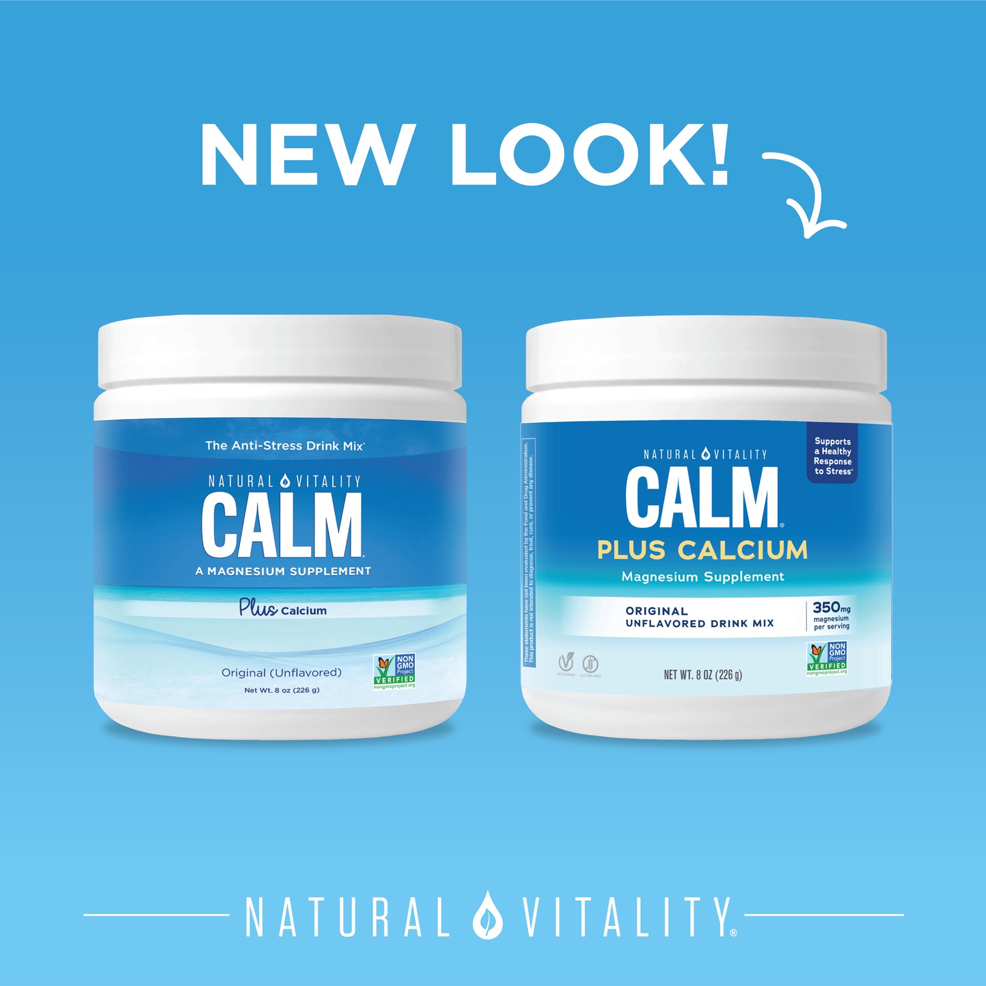 slide 5 of 5, NATURAL VITALITY Calm,W/Calcium,Plain, 8 oz