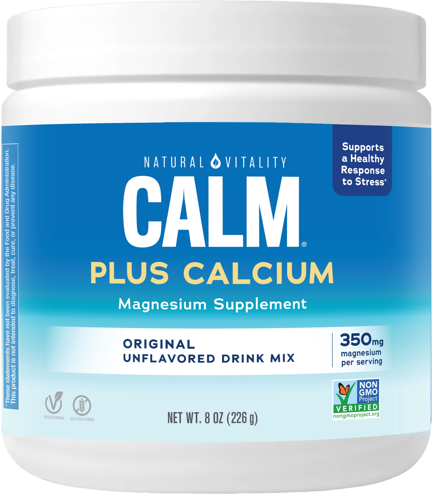 slide 1 of 5, NATURAL VITALITY Calm,W/Calcium,Plain, 8 oz