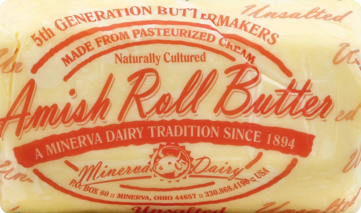 slide 1 of 5, Minerva Dairy Butter Roll Unsalted 2 Lb, 1 ct