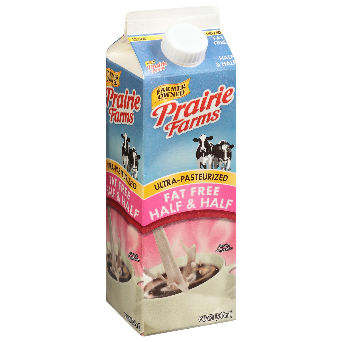 slide 7 of 13, Prairie Farms Fat Free Half & Half 1 qt, 1 qt