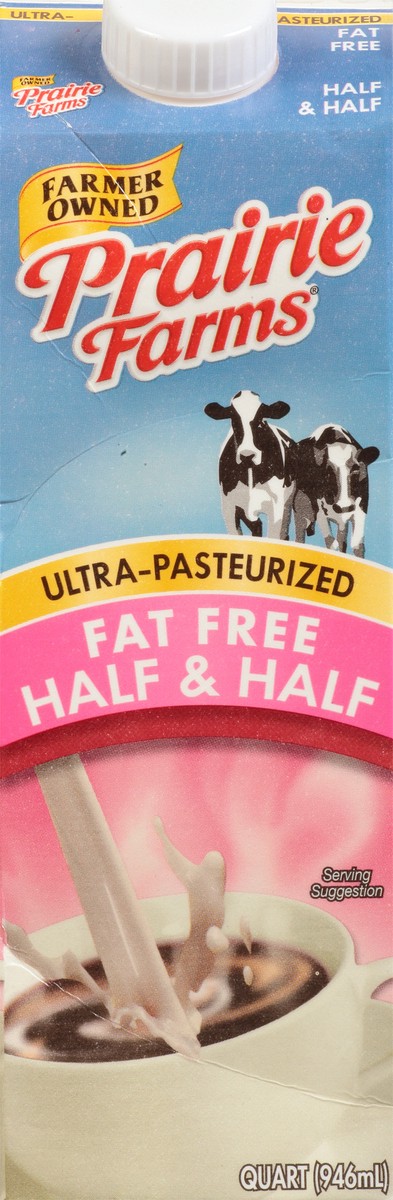 slide 9 of 13, Prairie Farms Fat Free Half & Half 1 qt, 1 qt