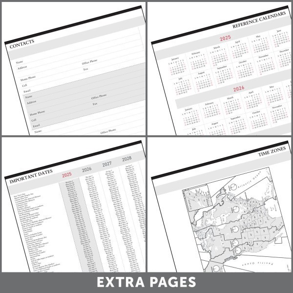 slide 2 of 6, 2025-2026 Office Depot 13-Month Monthly Planner, 9"" X 11"", Navy, January To January, Od710717, 1 ct