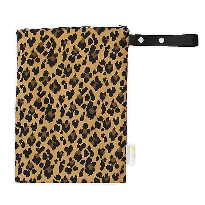 slide 1 of 2, Itzy Ritzy Travel HappensSealed Wet Bag- Leopard, 1 ct