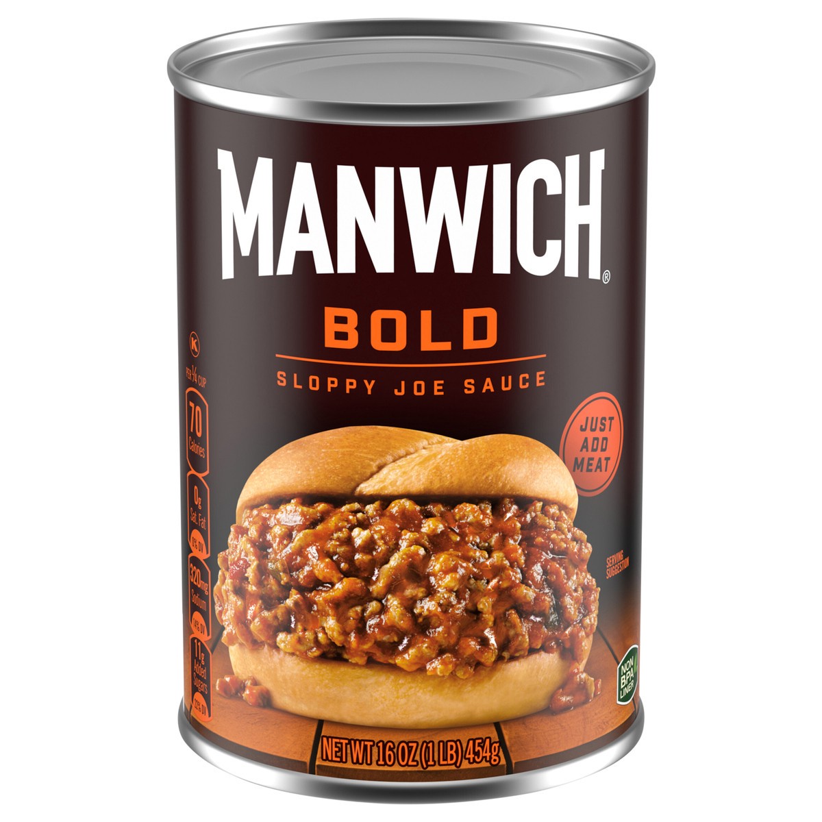 slide 1 of 4, Manwich Sloppy Joe Sauce, Bold Flavor, Canned Sauce, 16 oz., 16 oz