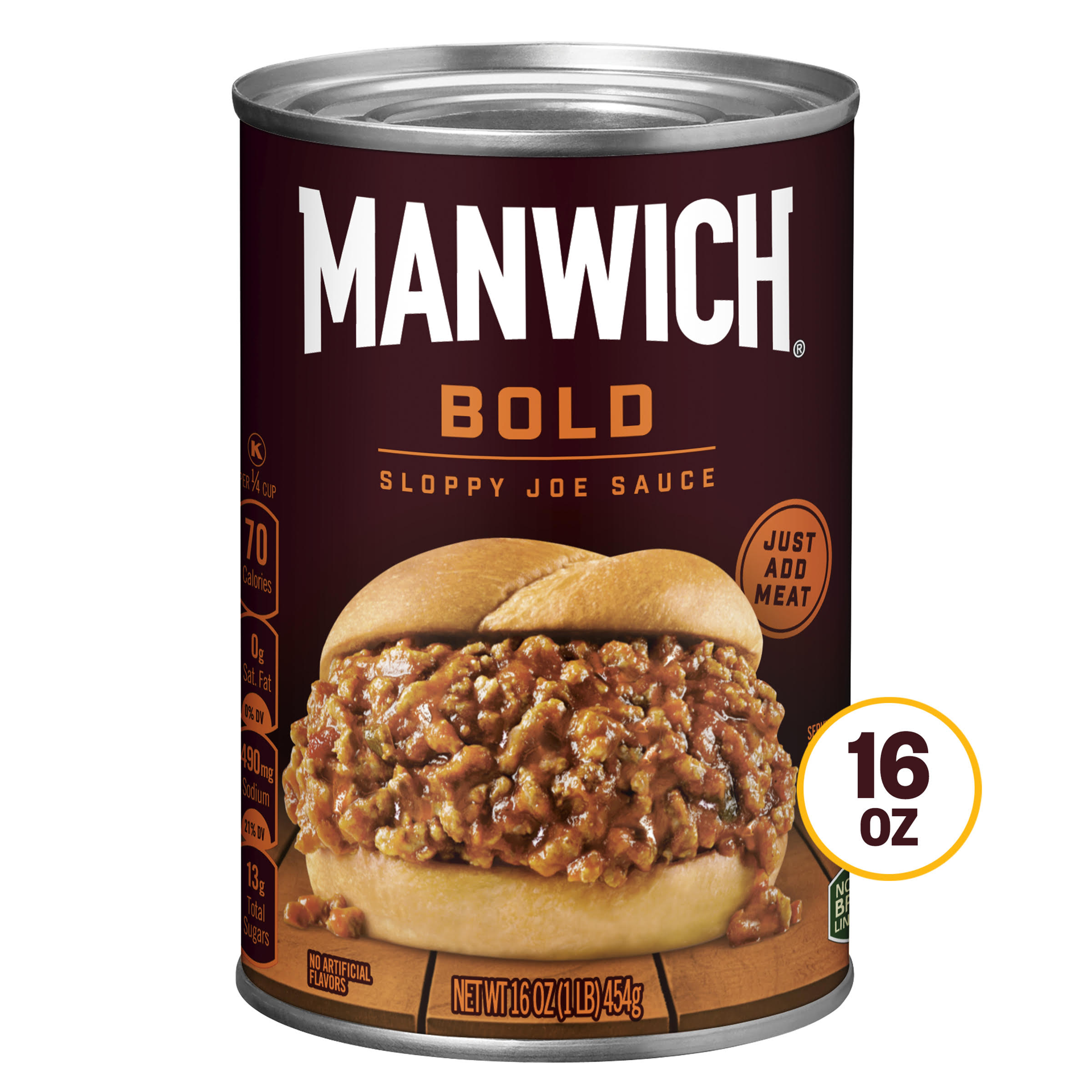 slide 1 of 4, Manwich Bold Sloppy Joe Sauce 16 oz, 16 oz