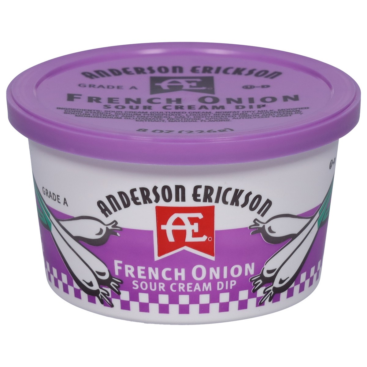 slide 1 of 9, Anderson Erickson Dairy French Onion Sour Cream Dip 8 oz, 8 oz