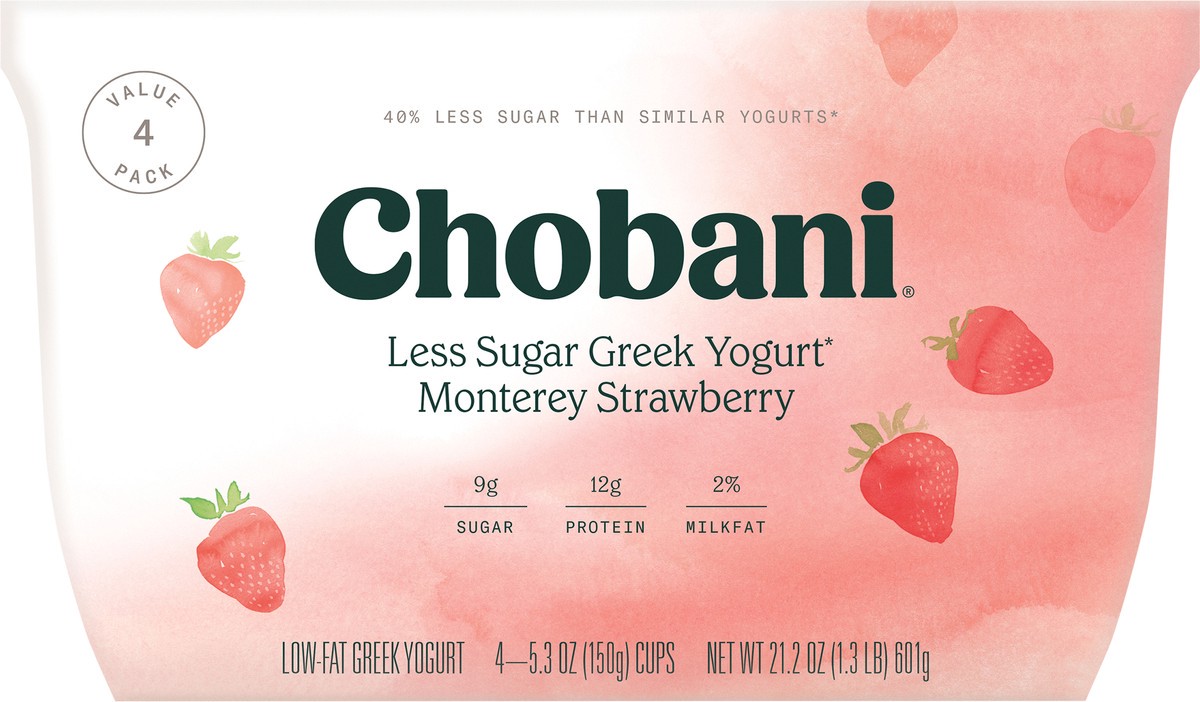 slide 3 of 9, Chobani Yogurt, 4 ct