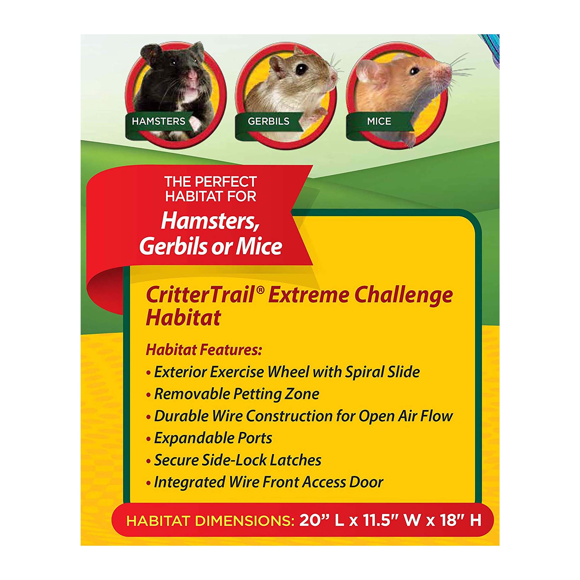 slide 8 of 10, Kaytee Hard Goods Kaytee CritterTrail X Extreme Challenge Home, 18 in