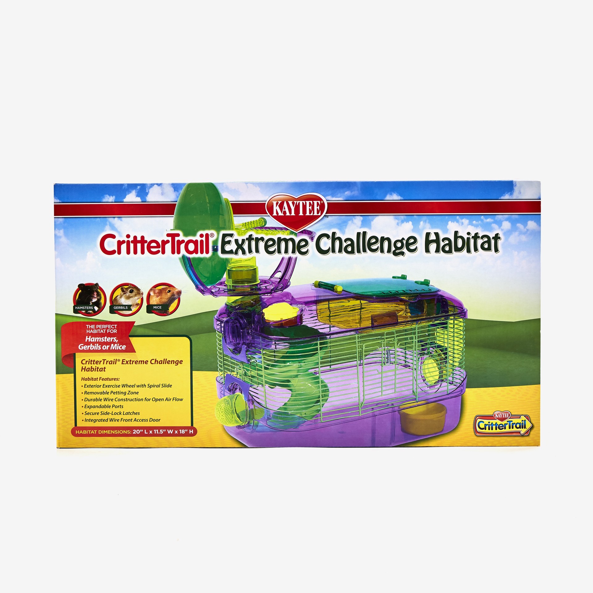 slide 5 of 10, Kaytee Hard Goods Kaytee CritterTrail X Extreme Challenge Home, 18 in