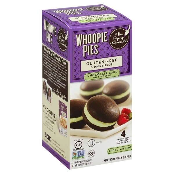 slide 1 of 1, The Piping Gourmets Whoopie Pie Chocolate Mint, 4 ct; 2 oz