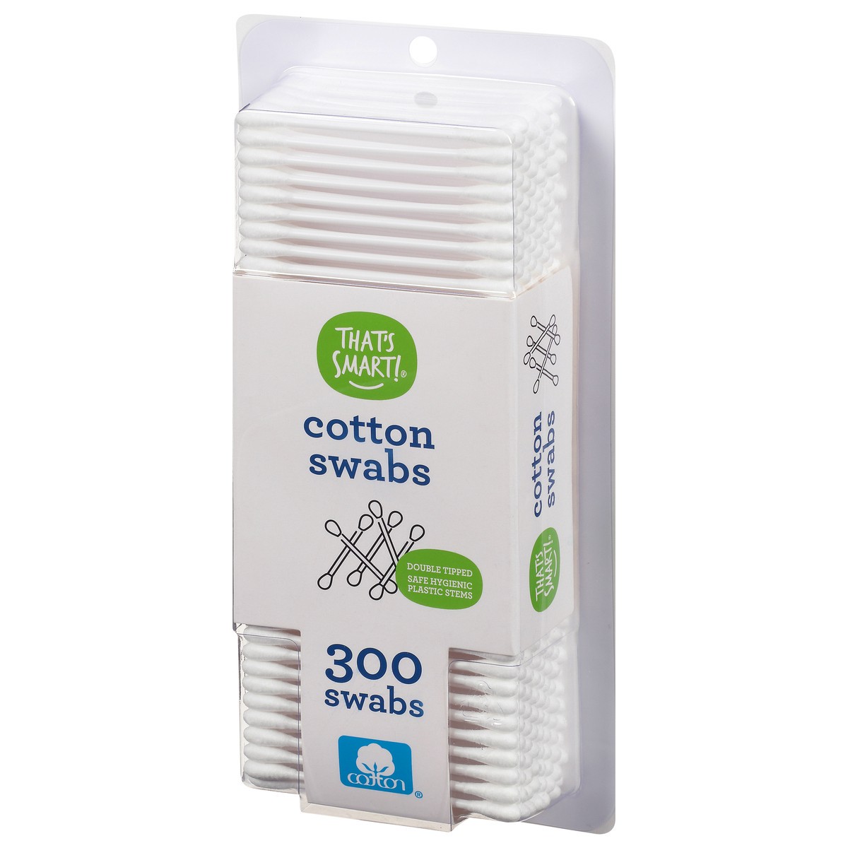 slide 3 of 9, That's Smart! Cotton Swabs 300 ea, 300 ct