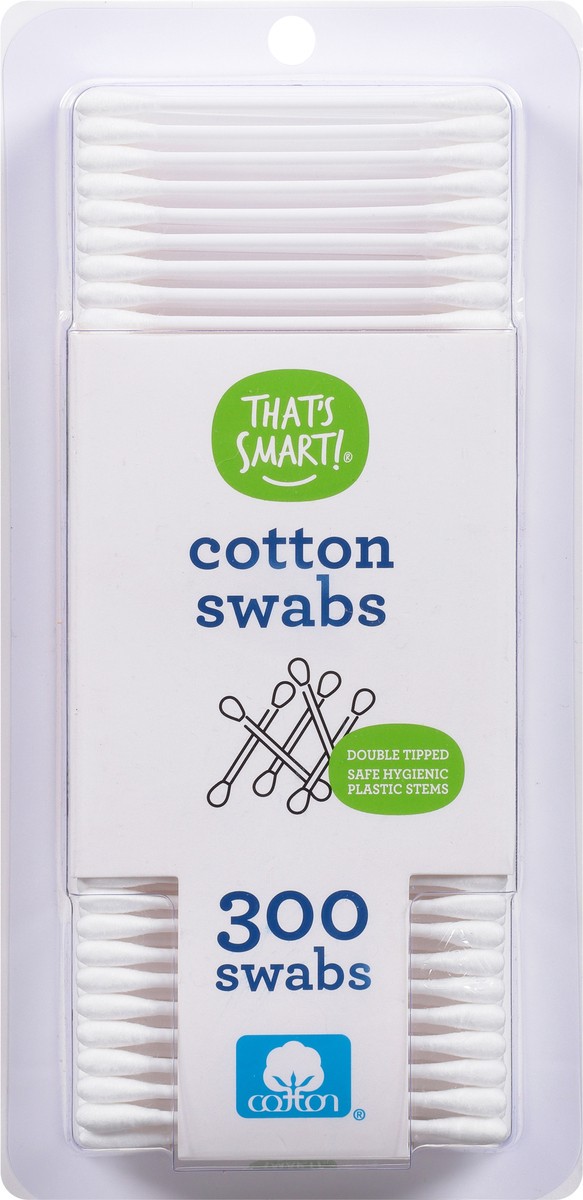 slide 6 of 9, That's Smart! Cotton Swabs 300 ea, 300 ct