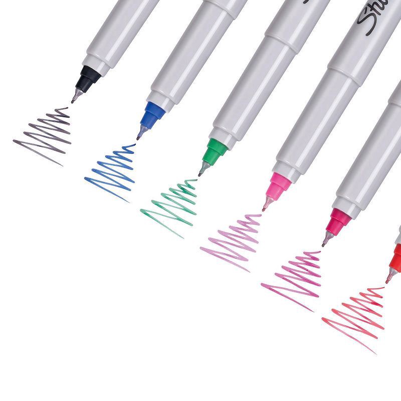 slide 6 of 6, Sharpie 12pk Permanent Markers Ultra Fine Tip Multicolored, 12 ct