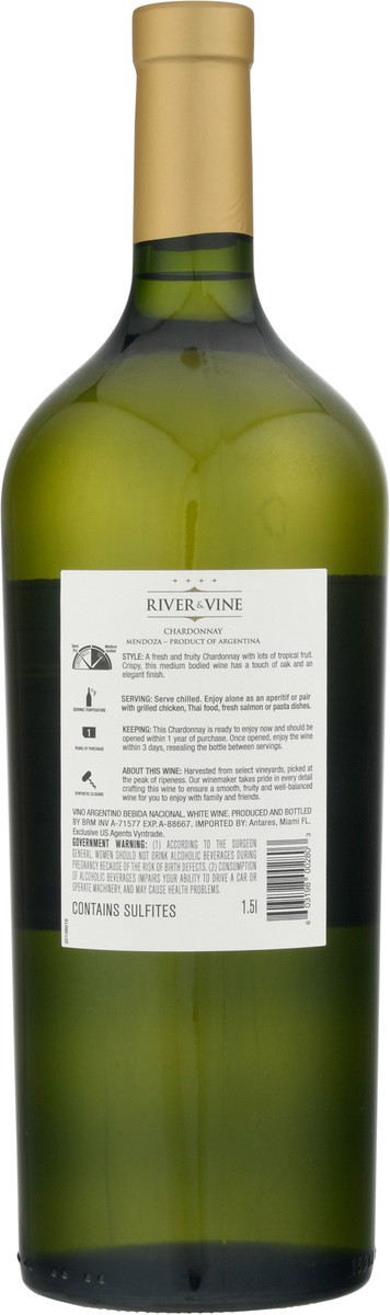 slide 10 of 11, River & Vine Chardonnay 1.5 l, 1.50 liter