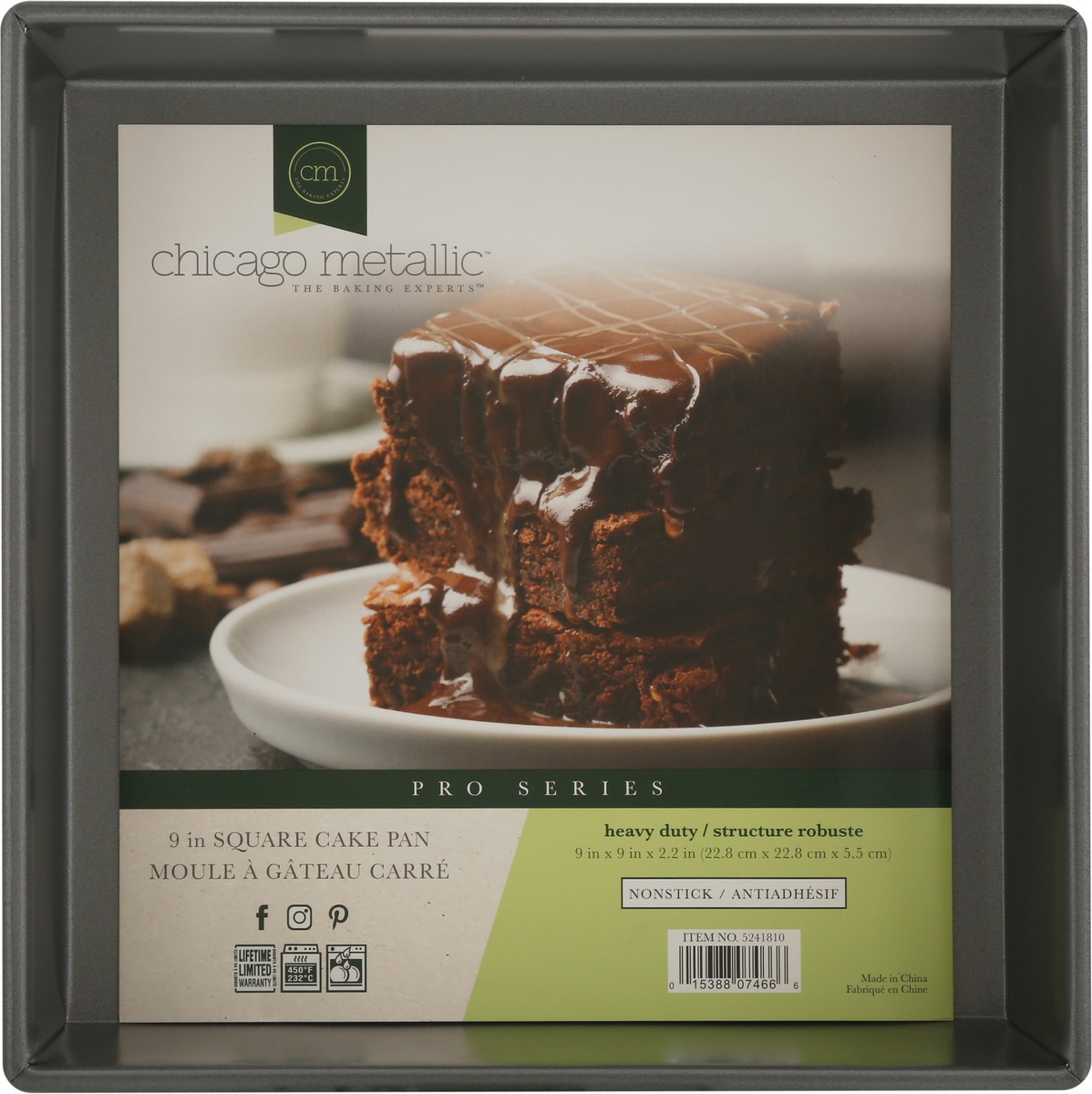 slide 2 of 9, Chicago Metallic The Baking Experts Square Pro Series Non Stick Heavy Duty Cake Pan 1 ea, 1 ct