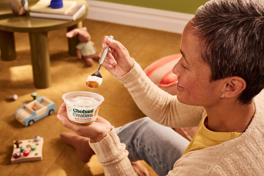 slide 4 of 6, Chobani Creations Cherry Cheesecake, 5.3 oz