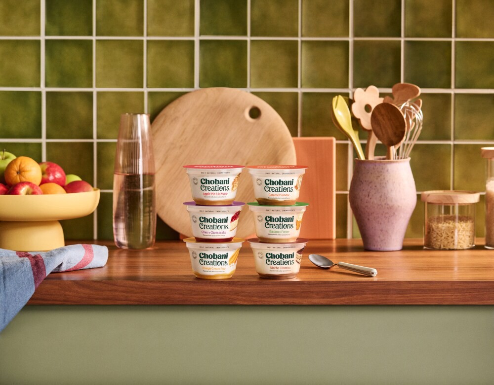 slide 2 of 6, Chobani Creations Cherry Cheesecake, 5.3 oz