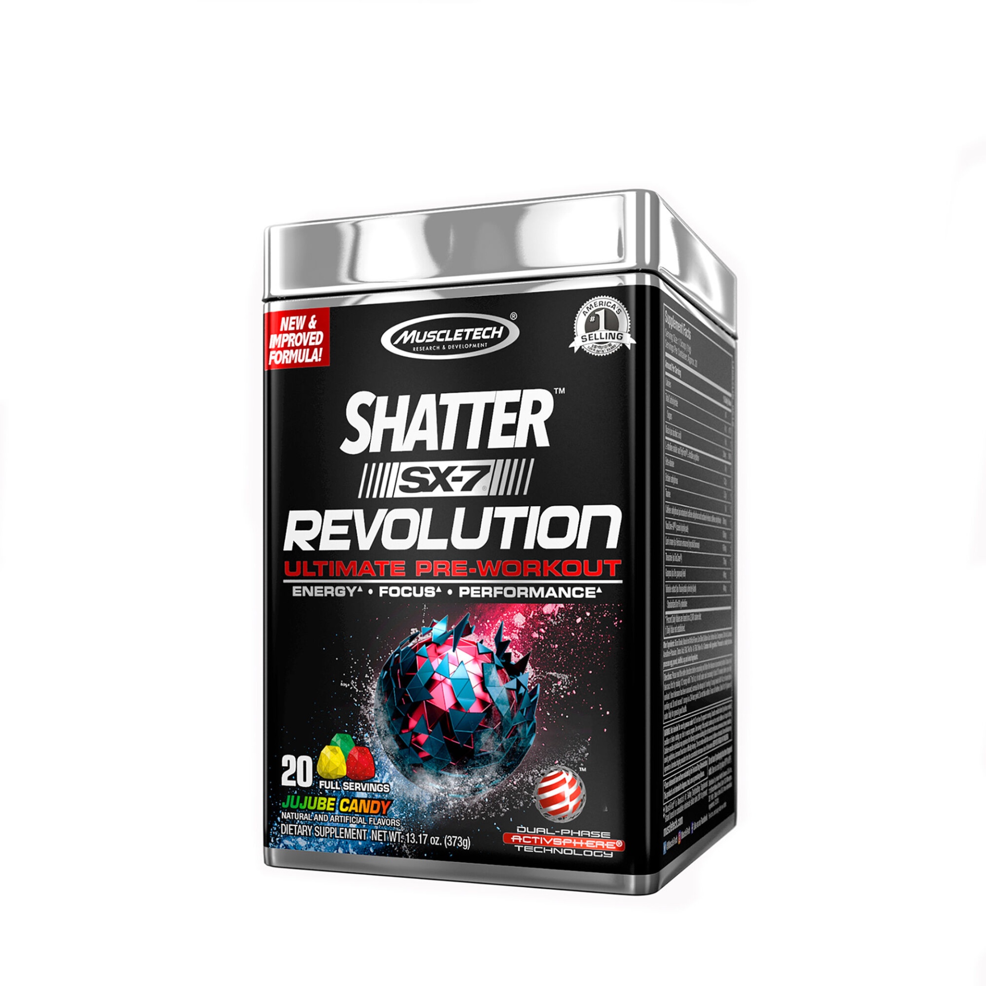 slide 1 of 1, MuscleTech Shatter SX-7 Revolution - Jujube Candy, 1 ct