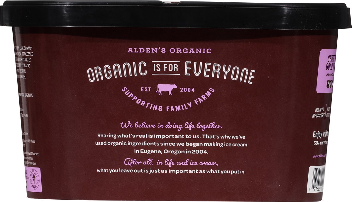 slide 5 of 9, Alden's Organic Chocolate Ice Cream 1.5 qt, 1.5 qt