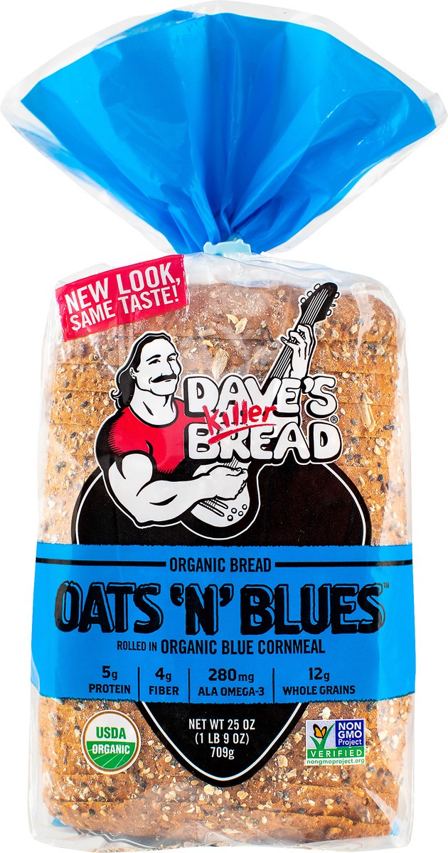 slide 6 of 8, Dave's Killer Bread Organic Blues Bread, 17 oz