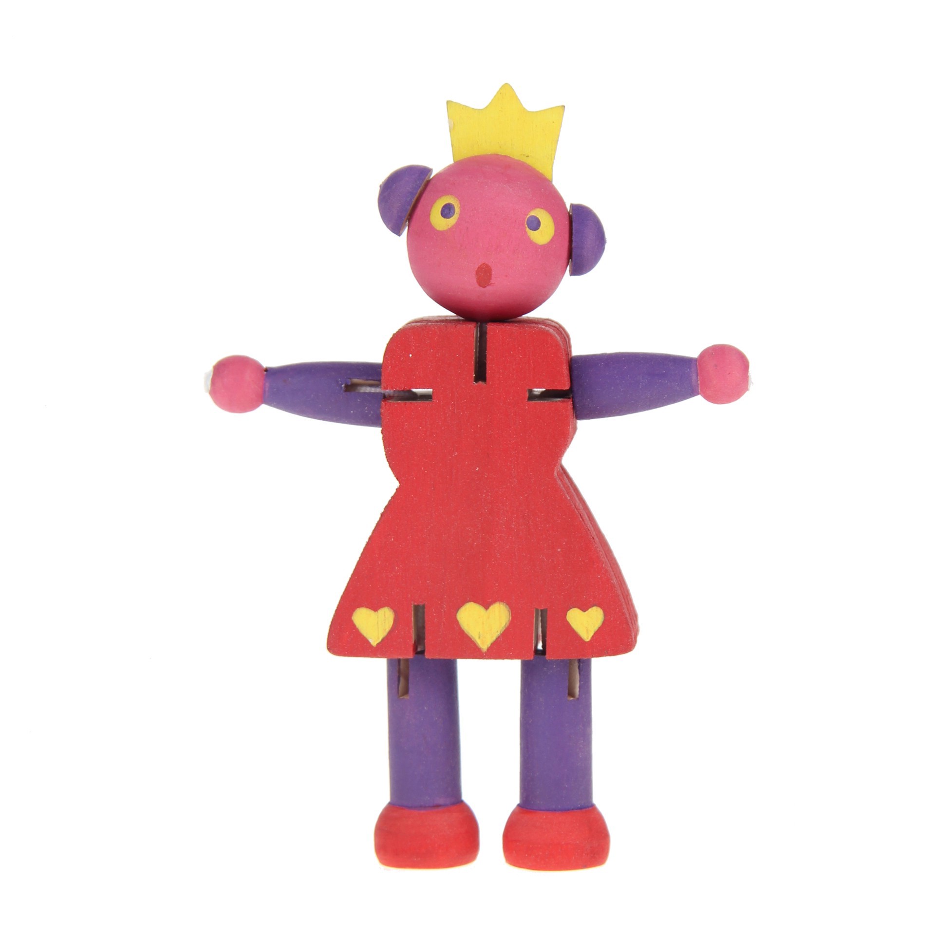 slide 3 of 3, 3d Princess Wood Figure By Creatology, 2.85 in x 0.85 in x 4 in