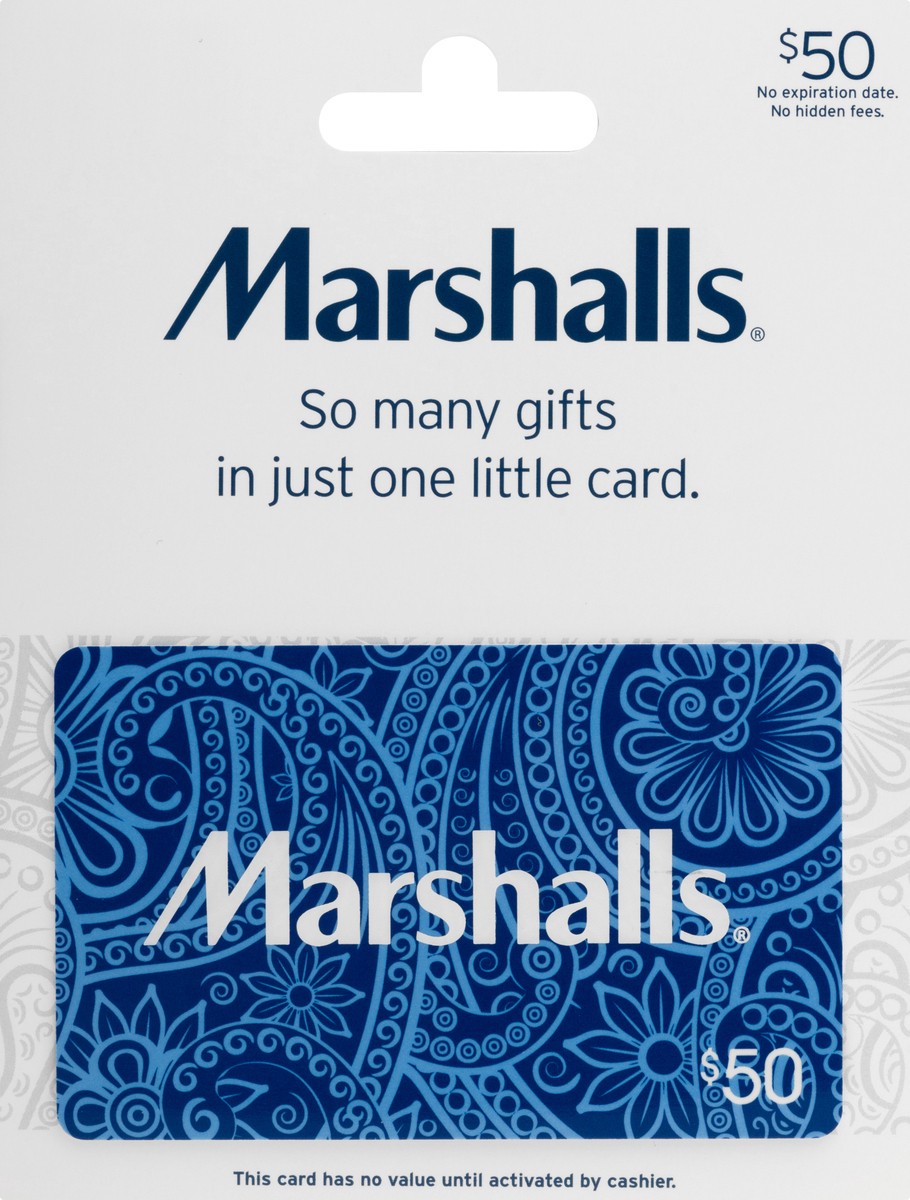 slide 9 of 11, Marshall's $50 Gift Card 1 ea, 1 ct