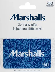 Marshall's $50 Gift Card 1 ea
